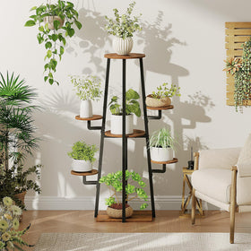 HOOBRO balcony plant display optimizes outdoor space aesthetics.