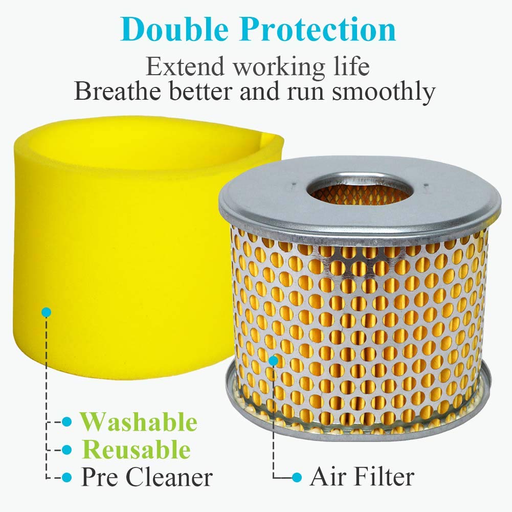 Two filters and two pre-cleaners provide ready maintenance options