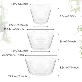 Hoolerry 6-inch deep drip tray supports clean drainage under larger pots.