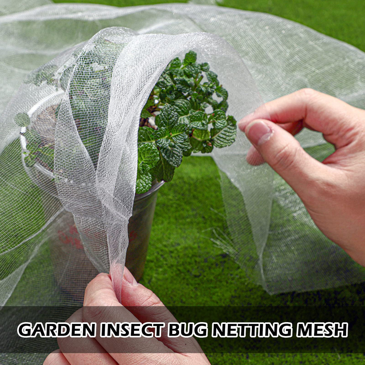 Hoolerry plant cover netting trimmed-fit demonstrates easy customization