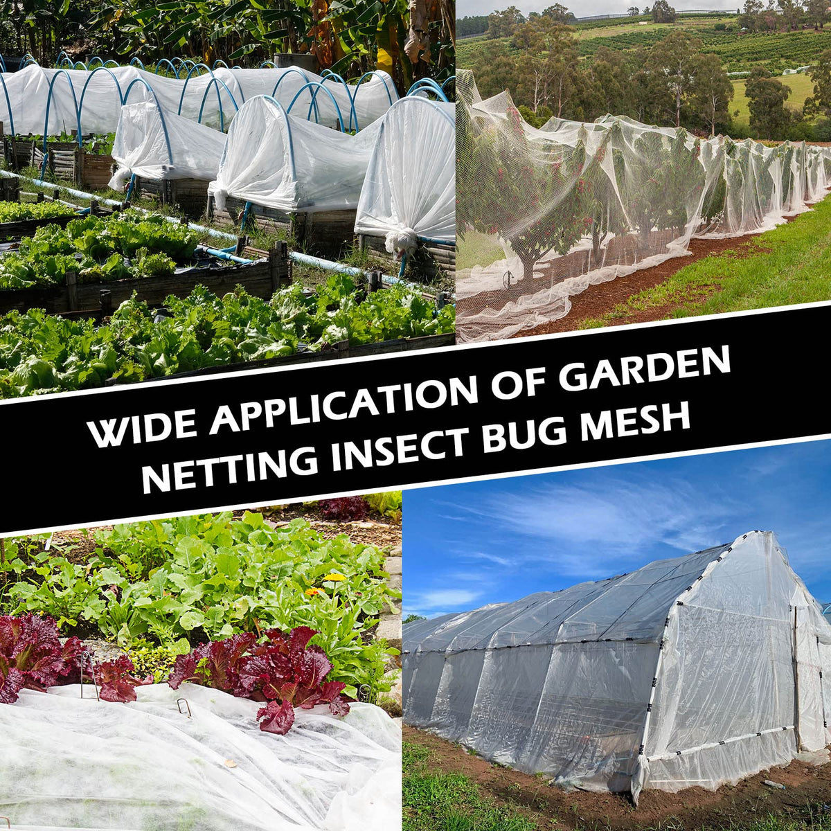 Hoolerry pond and garden netting shows versatile plant protection