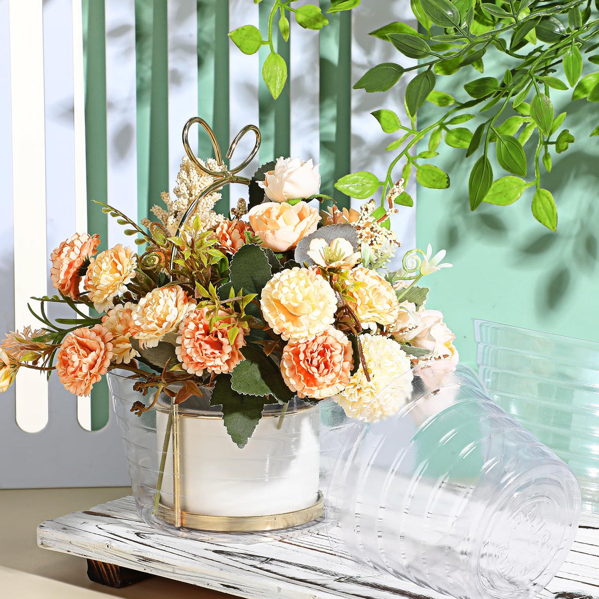 Hoolerry under-pot 6-inch tray helps prevent spills around furniture.
