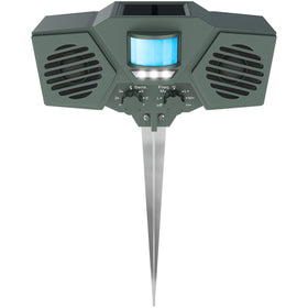 Hoont solar-powered ultrasonic outdoor repeller deters pests with motion-activated sound.