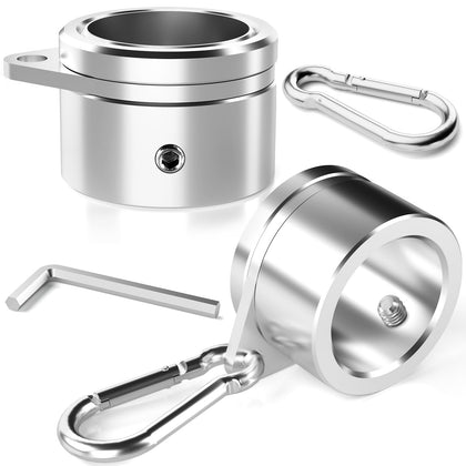 HOOPLE 1.25 inch flag pole rings in assembly view for secure mounting.
