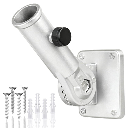 HOOPLE flag pole holder outdoor aluminum, durable display in any weather.
