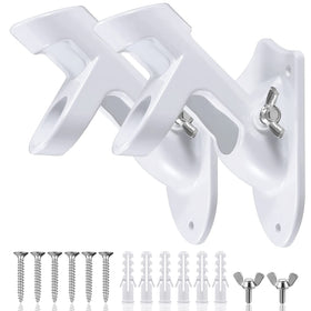 HOOPLE flag pole holder on white wall with durable outdoor aluminum construction