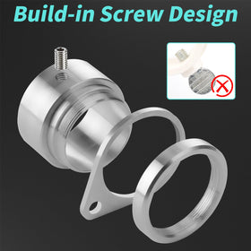 HOOPLE installation step with sliding rings and tightened thumb screws.
