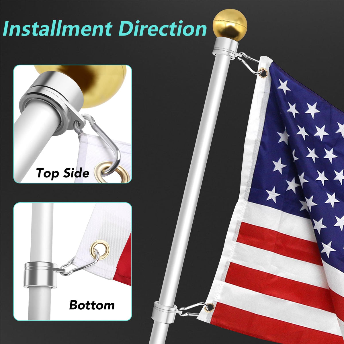 HOOPLE directional note helping correct ring orientation during setup.