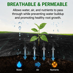 HOOPLE premium landscape fabric durability supports long-term weed suppression in gardens.