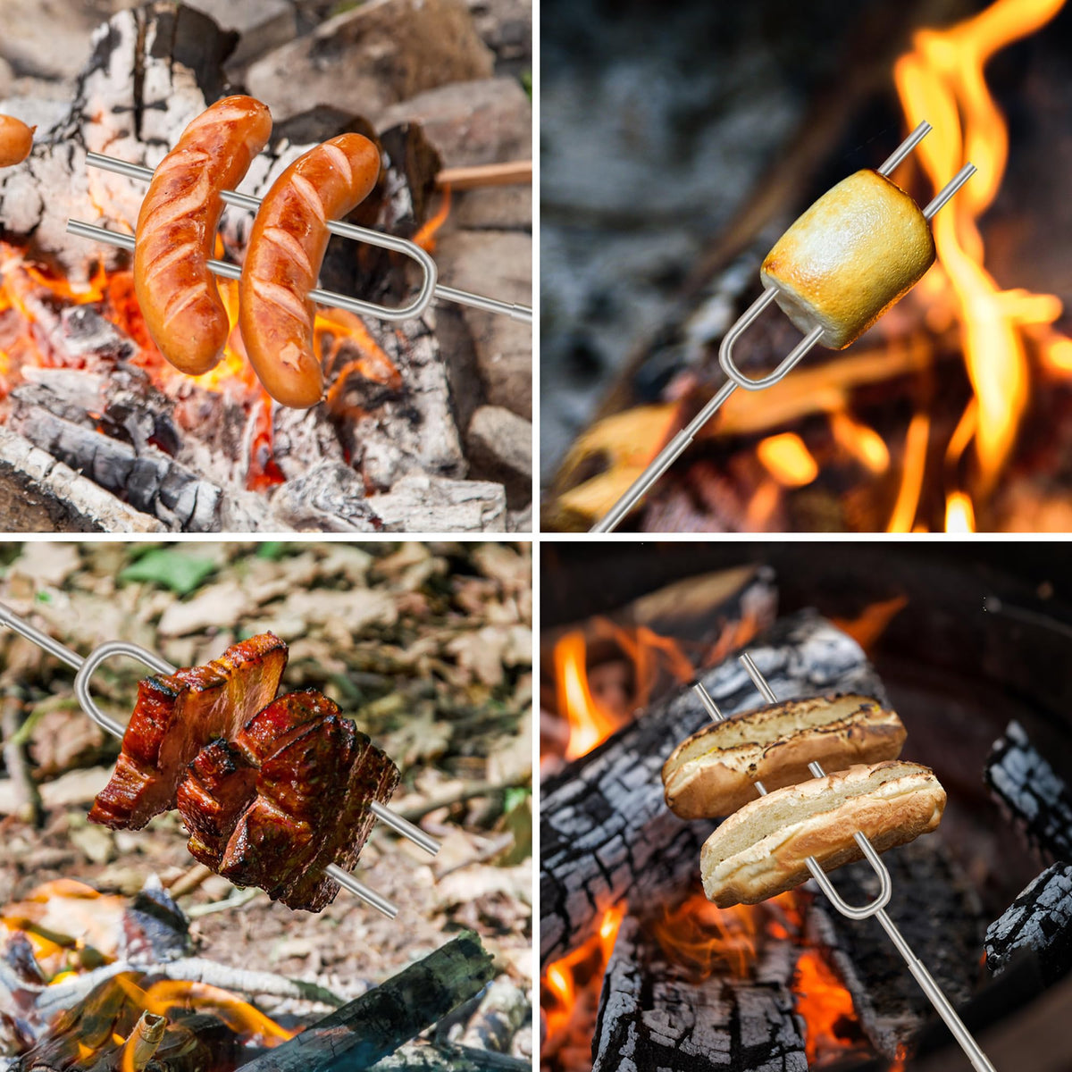HOOPLE Smores Sticks five-pack with color-coded forks