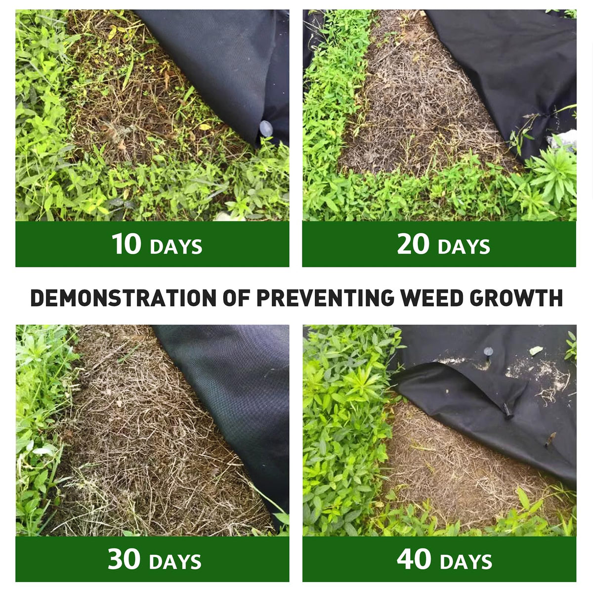 HOOPLE weed barrier on driveway helps erosion control and weight distribution
