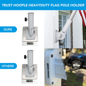 HOOPLE wide application holder fits various outdoor spots for flags