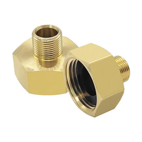 Hooshing 3/4 GHT female to 3/8 compression male connector; brass durability for leak-free use.