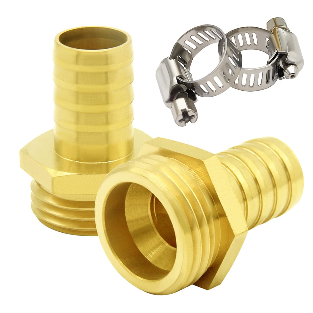 Hooshing 5/8 inch barb to 3/4 inch GHT connector for secure garden hose joins.