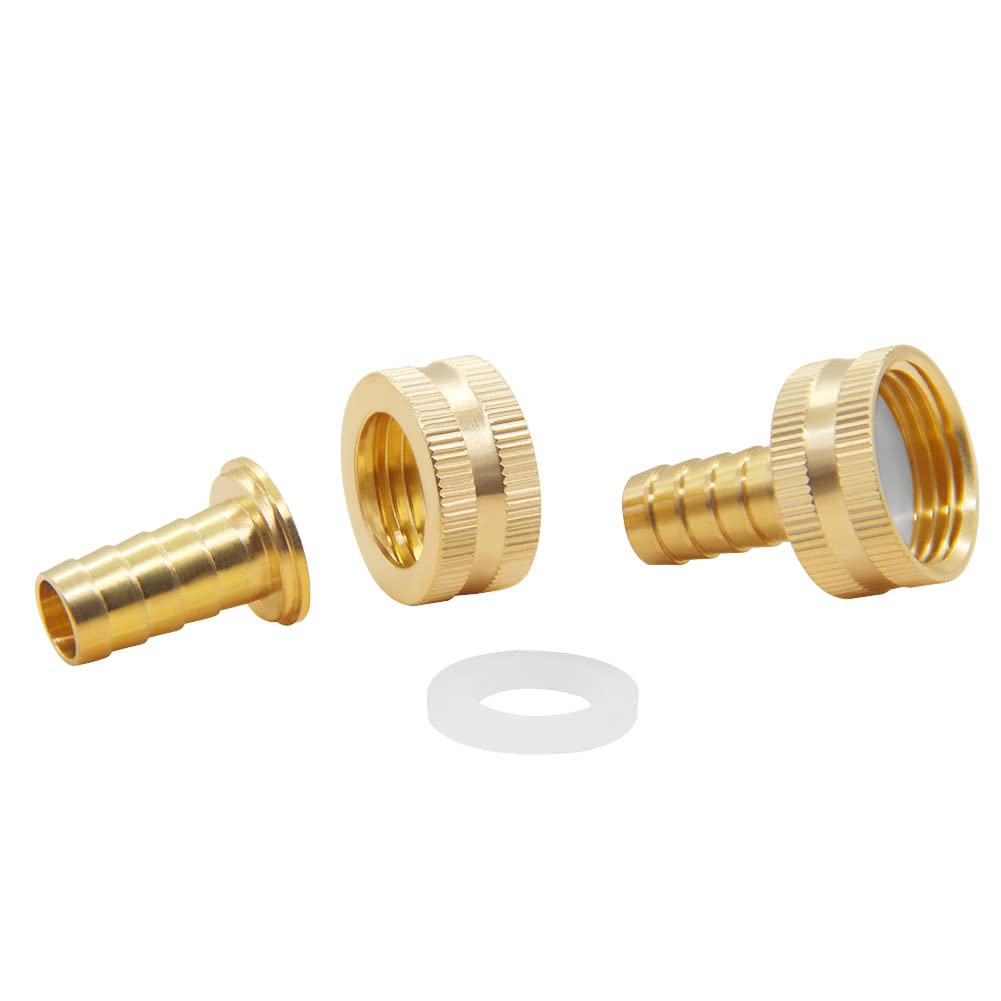 Hooshing barb to GHT adapter secures 3/8 to 3/4 inch connections