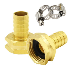 Hooshing brass 5/8-inch barb to 3/4-inch GHT connector for quick hose repairs