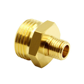 Hooshing brass adapter side view emphasizing durable construction.