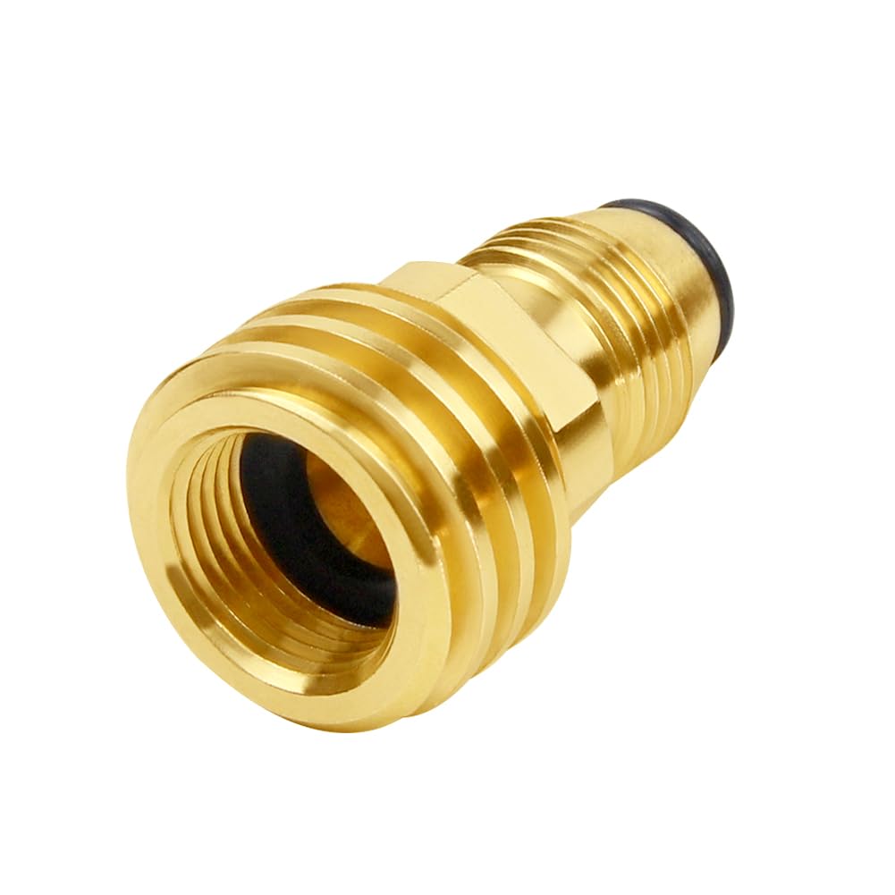 Hooshing brass connector delivers secure airtight tank-to-appliance seal