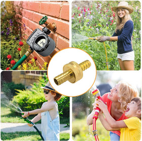 Hooshing brass construction resists corrosion for long-lasting garden use.