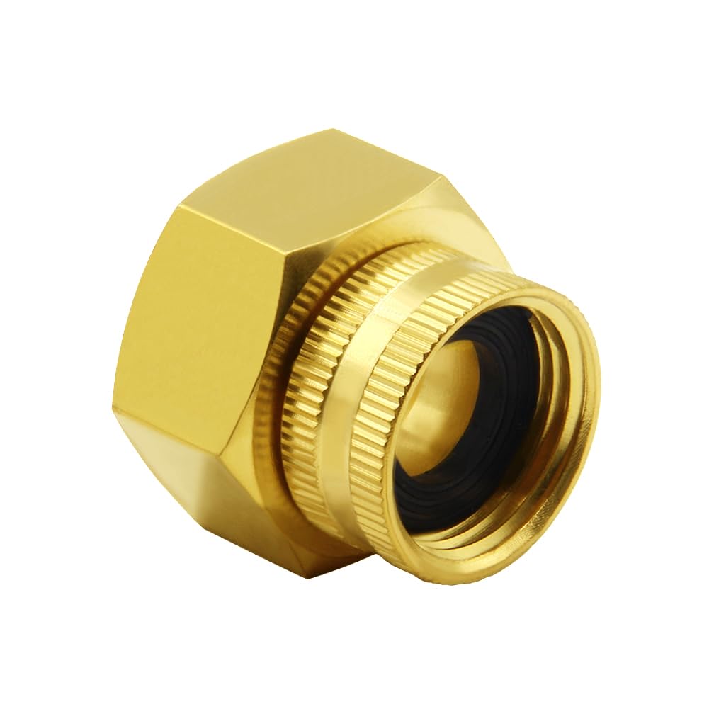 Durable Hooshing brass adapter resists corrosion for outdoor use