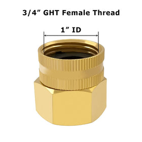 Hooshing brass garden hose adapter NPT female end ensures sturdy threaded fit.