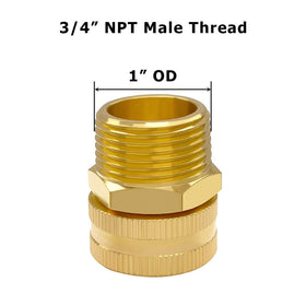 Hooshing brass adapter swivel feature illustrating easy alignment during setup.