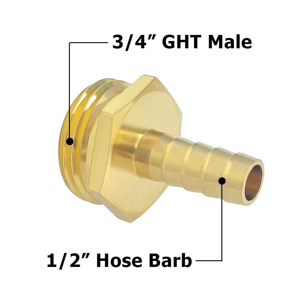 Close-up of Hooshing brass fitting highlighting durable outdoor-use construction.