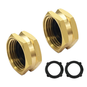 Hooshing brass hose end cap 3/4 inch GHT female fits standard fittings for leak-free seals