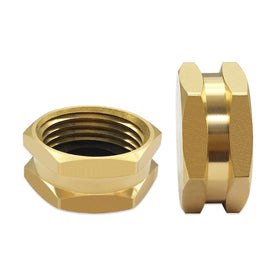Hooshing brass hose end cap with washers ensures secure closure and reduced water leaks