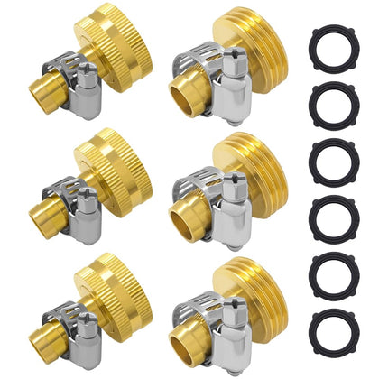 Hooshing brass hose mender 3-8 inch connector for quick, durable repairs.