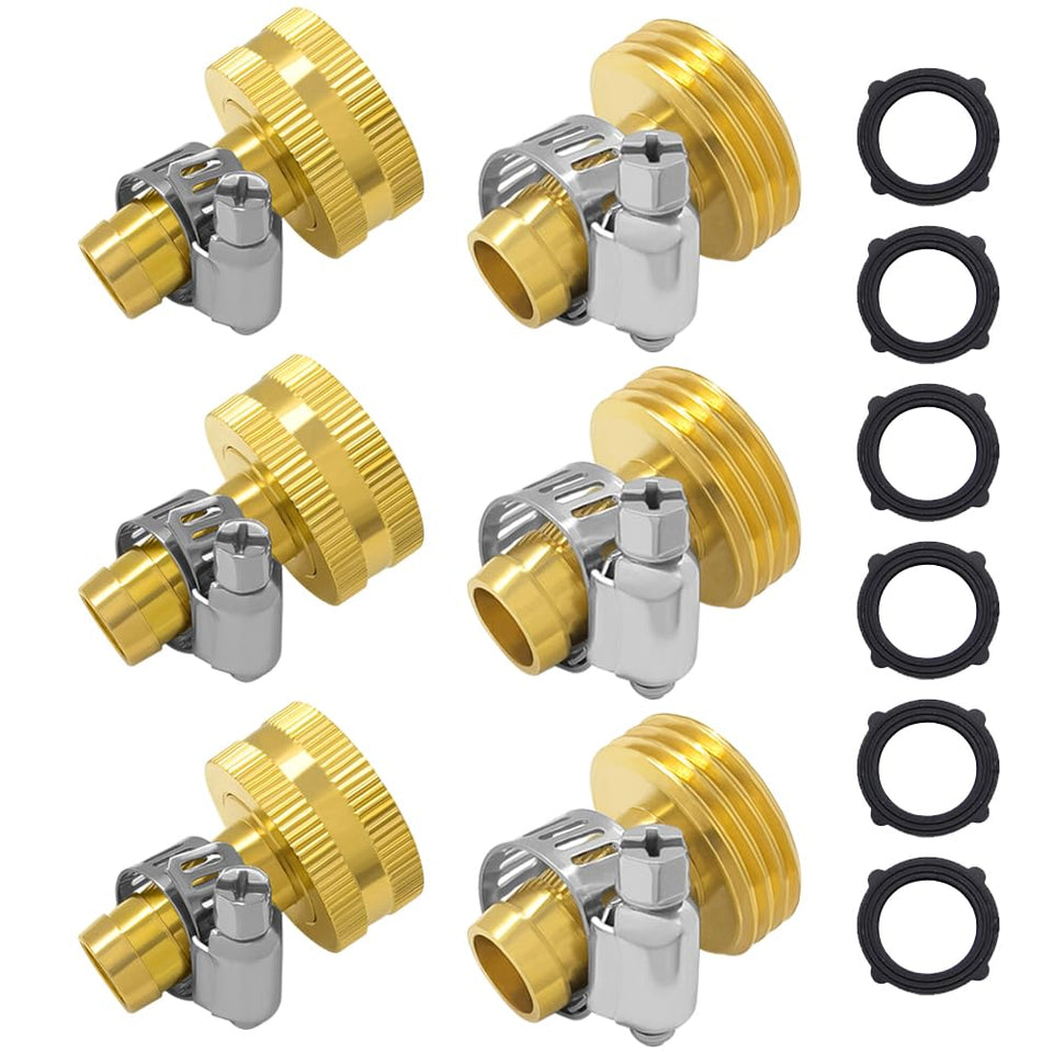 Hooshing brass hose mender 3-8 inch connector for quick, durable repairs.