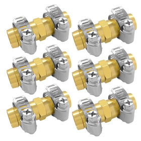 Hooshing brass hose repair connectors for 3/4 inch hoses, secure quick repairs.