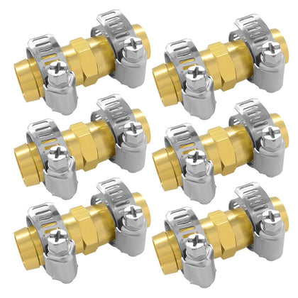 Hooshing brass hose repair connectors for 3/4 inch hoses, secure quick repairs.