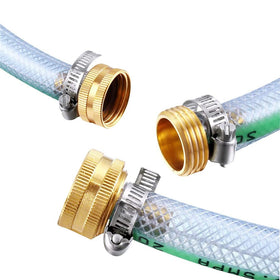 Hooshing brass quick-connect fitting for fast hose repairs