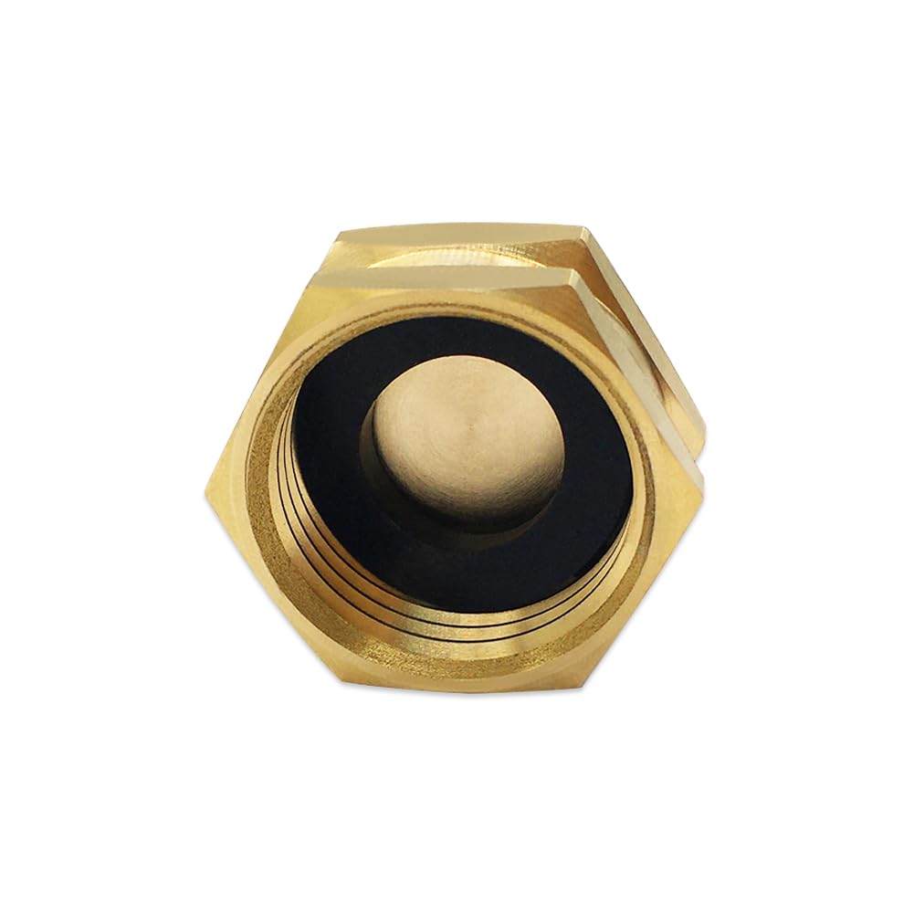 Hooshing garden hose cap installs quickly to seal unused lines and save water