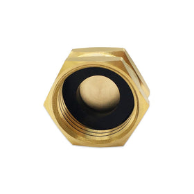 Hooshing garden hose cap installs quickly to seal unused lines and save water