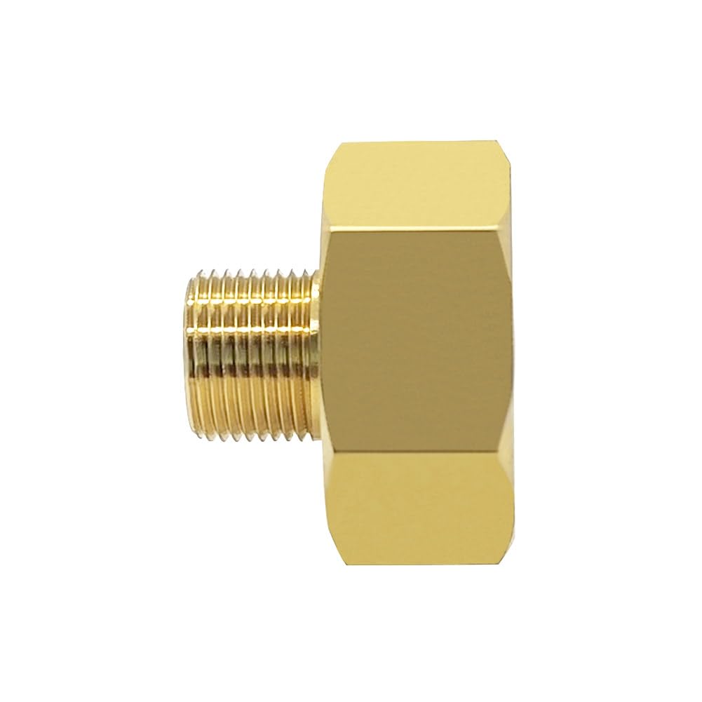 Hooshing hex-design connector for tool-free tightening with a wrench.