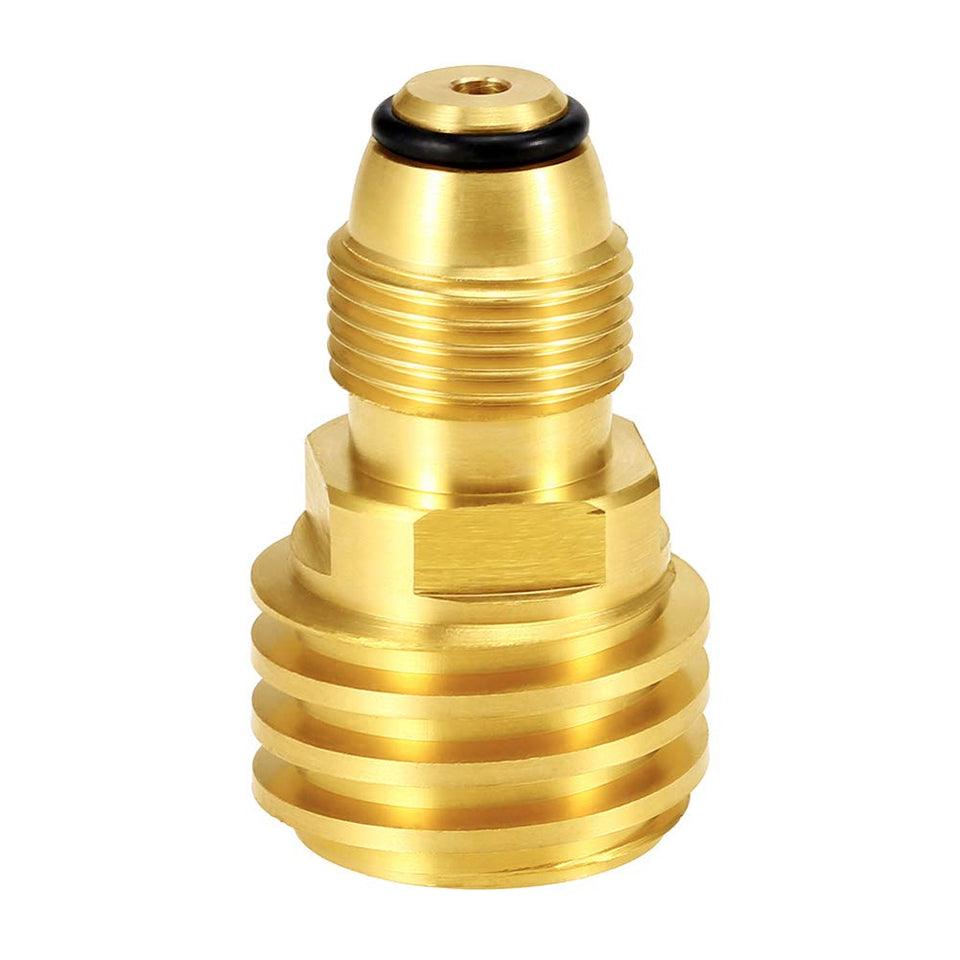 Hooshing propane adapter with solid brass POL to QCC1 connection for durable, leak-free performance