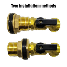 Hooshing quarter-turn brass valve with smooth shutoff.