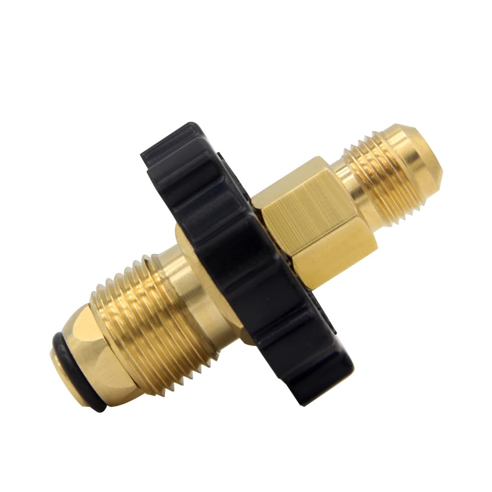 Hooshing soft nose POL brass connector close-up showing a secure seal for grills.