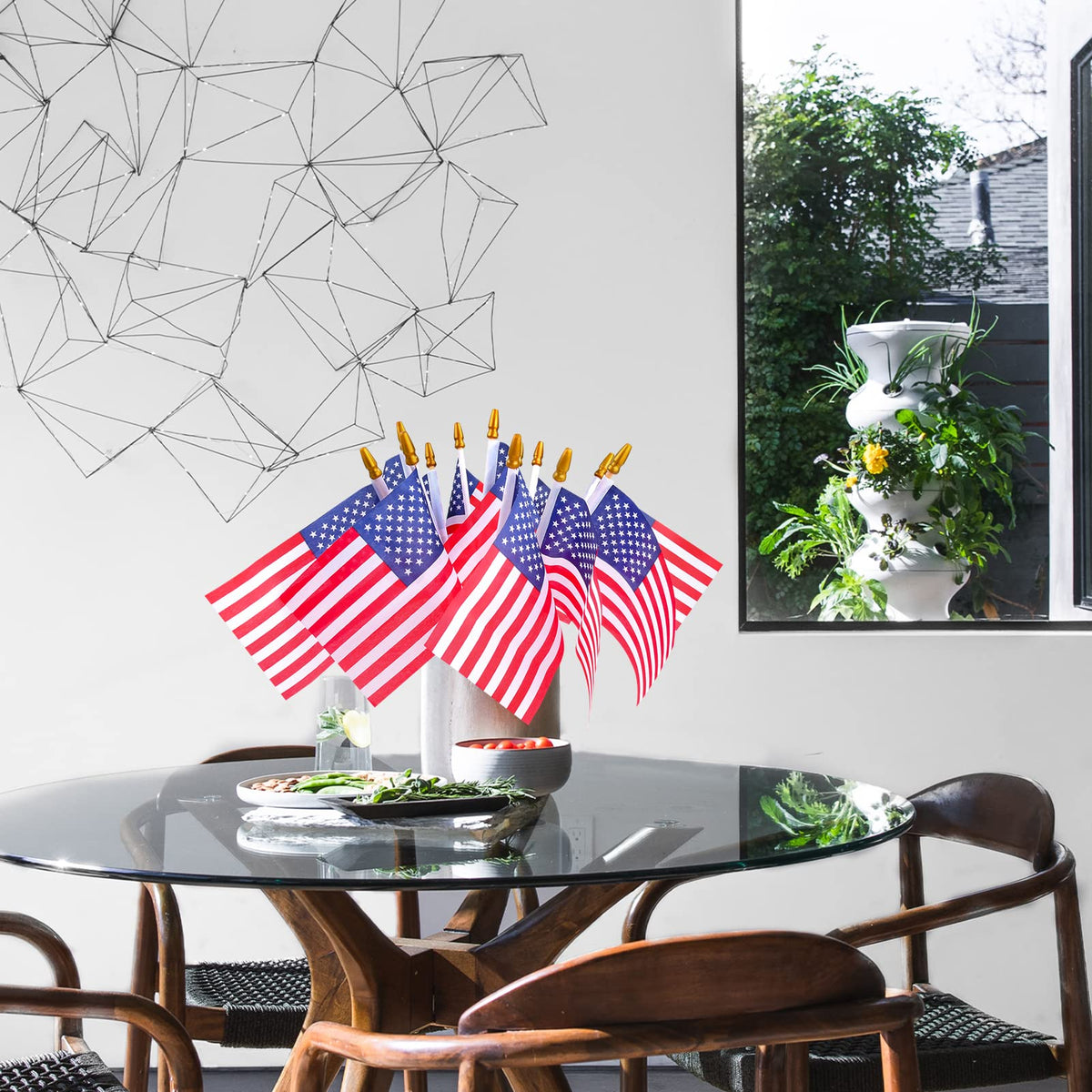 HOOSUN 12 pack mini flags for easy decorating across venues