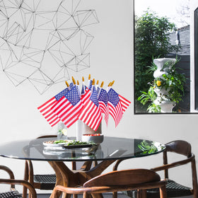 HOOSUN 12 pack mini flags for easy decorating across venues