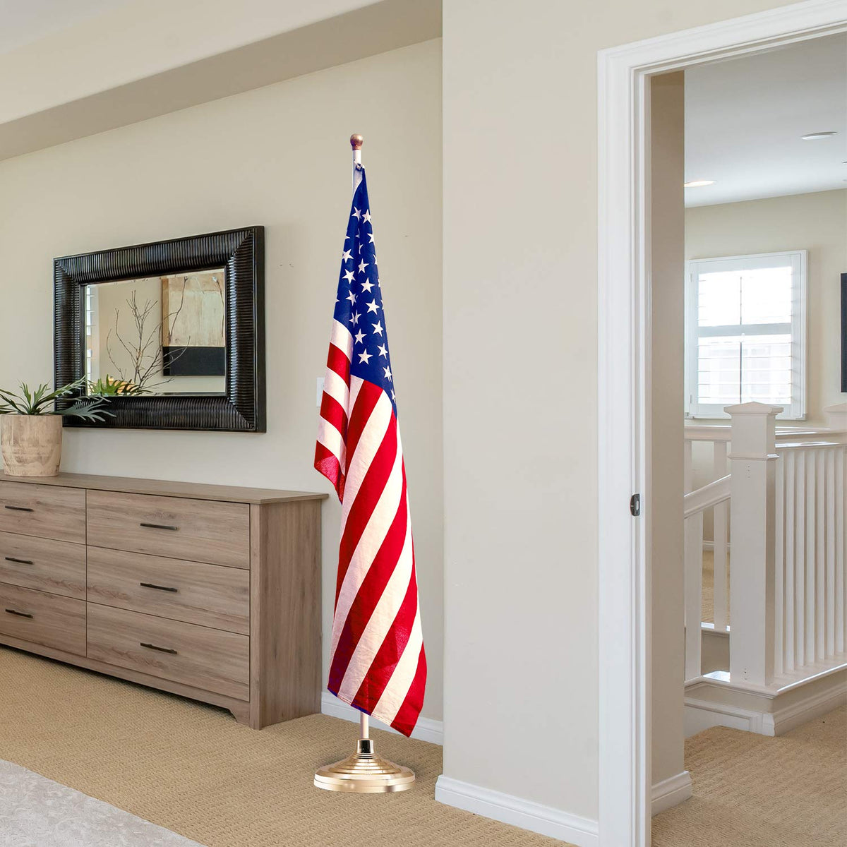 HOOSUN base stand supports upright banners with a wide 11.8 inch footprint
