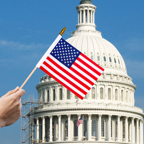 HOOSUN reusable flags for parties and memorial day decor