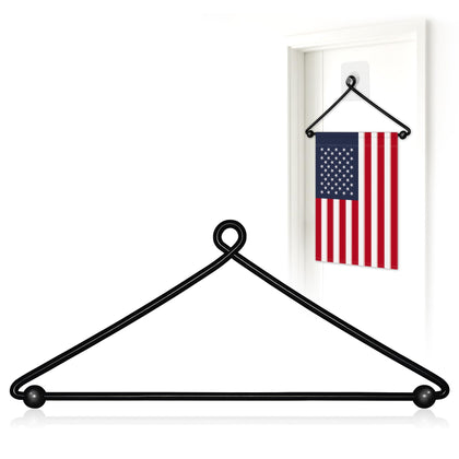 HOOSUN garden flag hanger outdoor display; durable wrought iron.