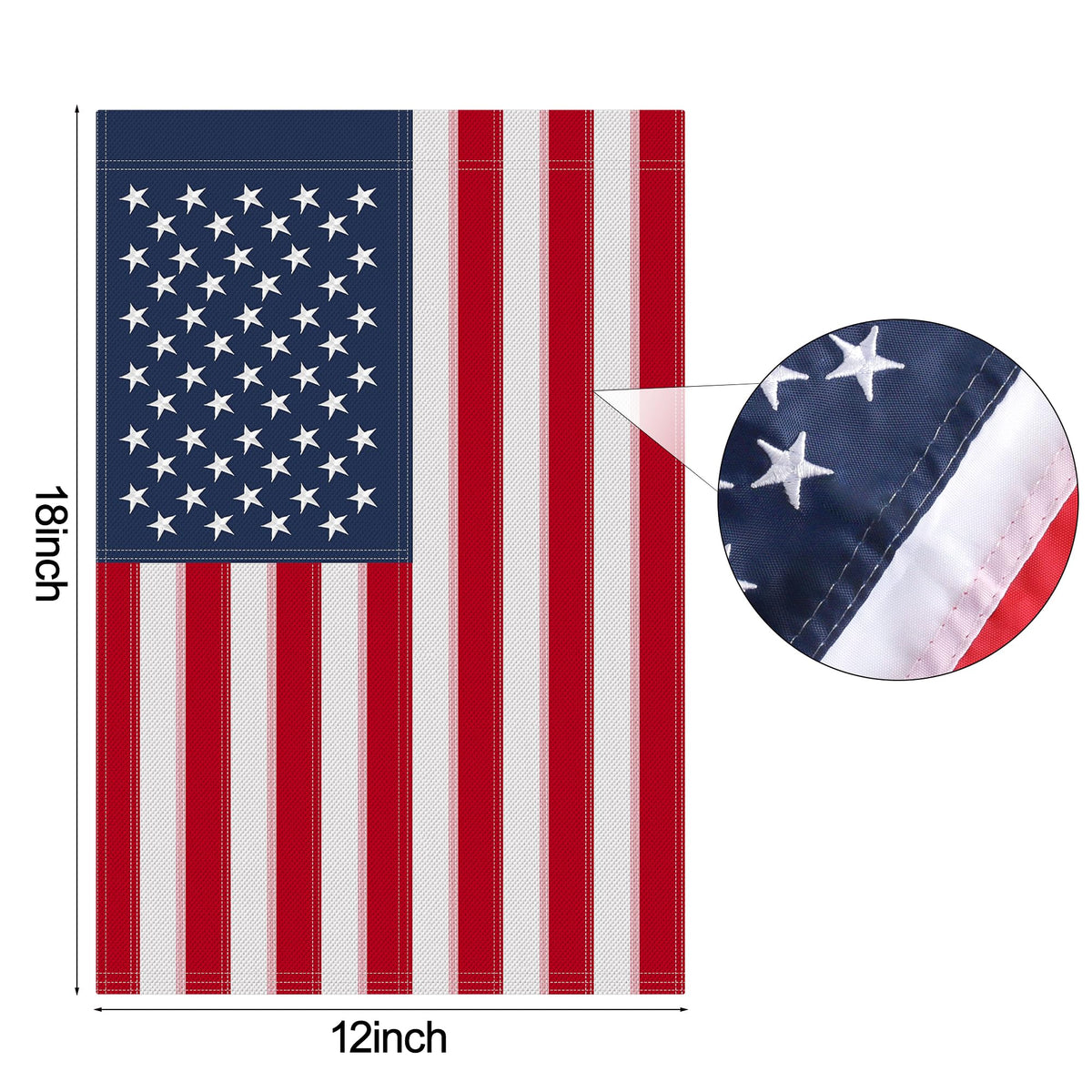 HOOSUN Water-resistant nylon flag withstands windy outdoor conditions