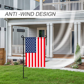 HOOSUN weather-ready flag retainers keep designs upright during gusts