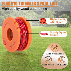 HOOTO WA0010 spool showing pre-wound nylon line ready to use