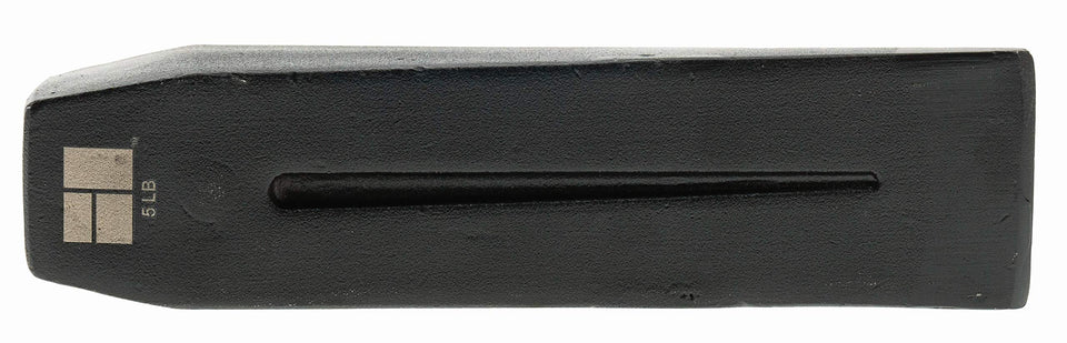 Hooyman Splitting Wedge 5lb front view for efficient firewood prep.