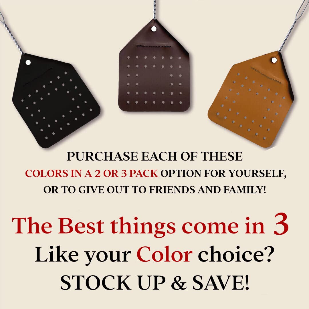 Hope Woodworking Washable Fly Swatter shows easy cleaning by hand after use.